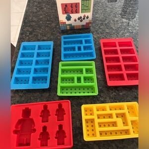 Lego Silicone Mold Set, Mini figure, lot of 6